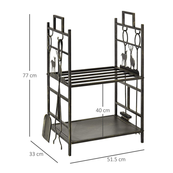 OutSunny Firewood Rack 842-152 Metal