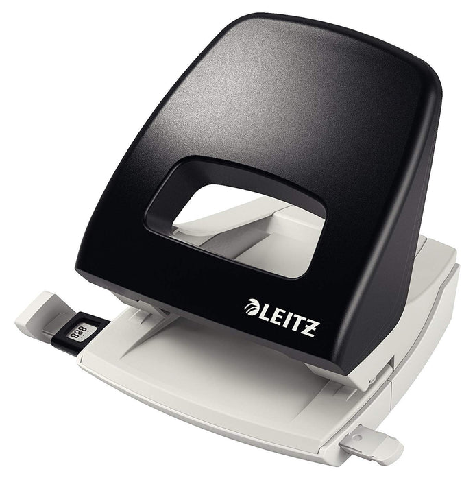 Leitz NeXXt Metal, Plastic Hole Punch 50050095 Black