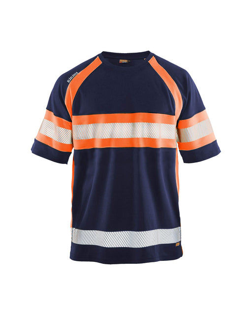 BLÅKLÄDER T-shirt 33371051 PL (Polyester) Navy Blue, Orange Size M