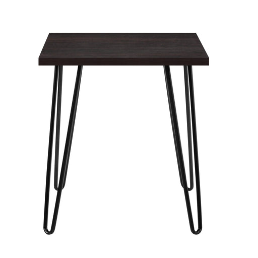 Alphason Rectangular End Table with Expresso MDF Top and Dark Russet Cherry Frame 5012303COM 495 x 495 x 559mm