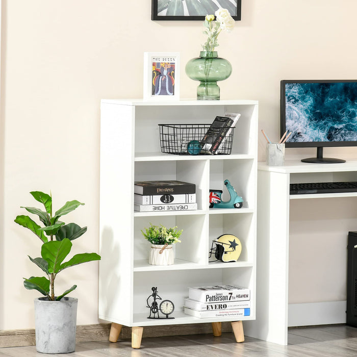 Homcom Modern Bookcase White 600 x 300 x 1,033 mm