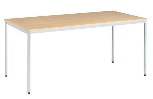 Nautilus Designs Table Rectangular Beech Silver 1,600 x 800 x 725 mm