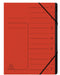 Exacompta Multipart File 541705E A4 Mottled Pressboard Red 24.5 (W) x 0.5 (D) x 32 (H) cm Pack of 10