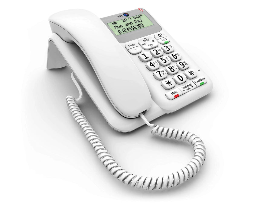 BT Decor 2200 Corded Telephone White