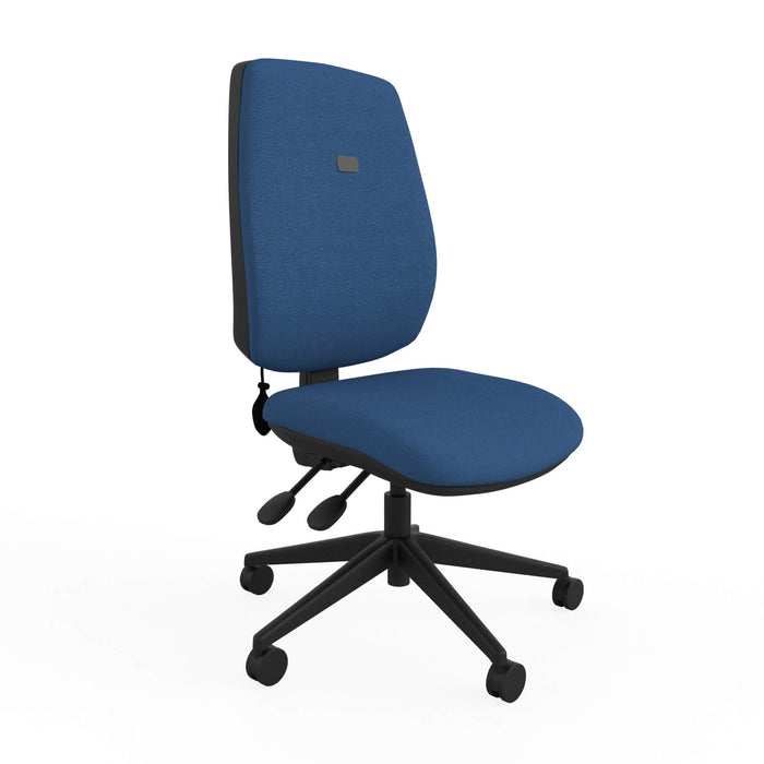 Knee Tilt Task Office Chair Without Arms Ergonomic Home Blue Seat High Back