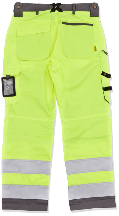 BLÅKLÄDER Trousers 15661811 Cotton, PL (Polyester) Yellow, Mid Grey Size 51S