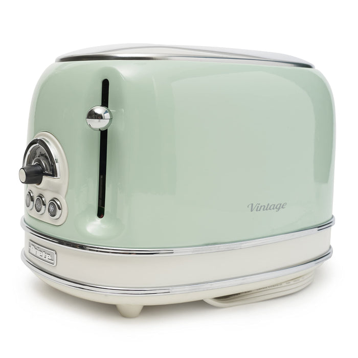 Ariete Toaster 2 Slices Stainless Steel Vintage 810W Green