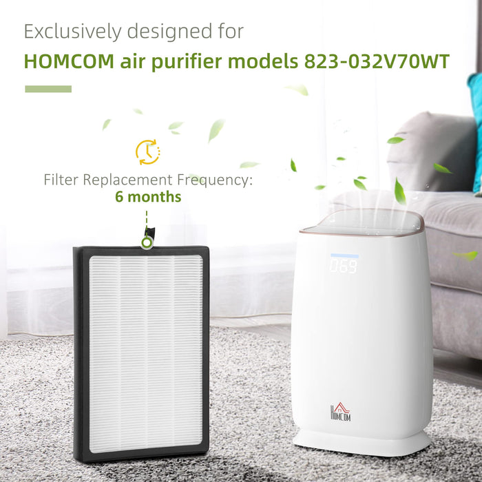 HOMCOM Air Purifier Filter 823-036V00WT 35.2 x 23.9 x 3.8 cm