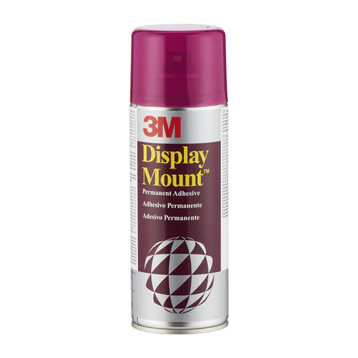 3M Adhesive Spray Display Mount Permanent Transparent 400ml