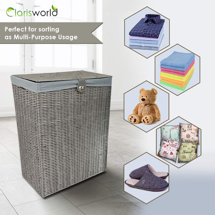 ARPAN Laundry Basket PP-2345 Plastic 45 x 32 x 58.5 cm