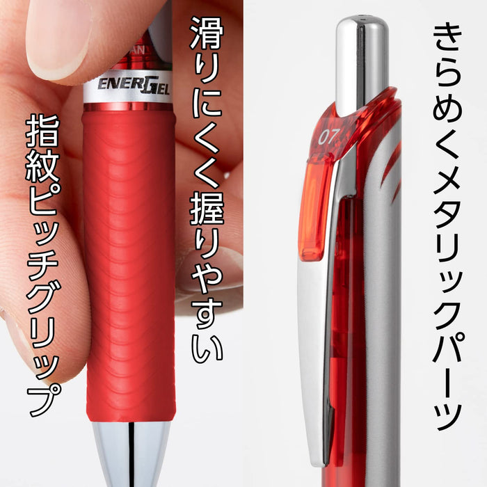 Pentel Rollerball Pen 0.4 mm Medium Red EnerGel BL77