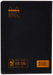 Rhodia Notebook 119186C A5 Dotted Stapled Side Bound Laminated Cardboard Soft Cover Black 96 Pages 48 Sheets