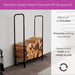 NEO Log Holder Outdoor Rack Metal 120cm