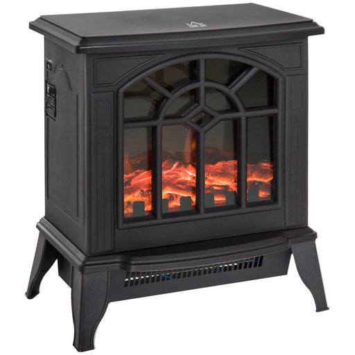 Homcom Electric Fireplace Heater with LED Flame Effect