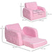 HOMCOM Kids Sofa Pink 380 x 47 mm