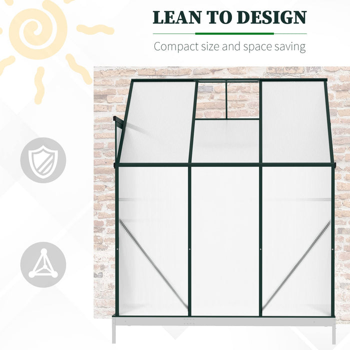 OutSunny Lean to Greenhouse 192 x 127 x 220 cm