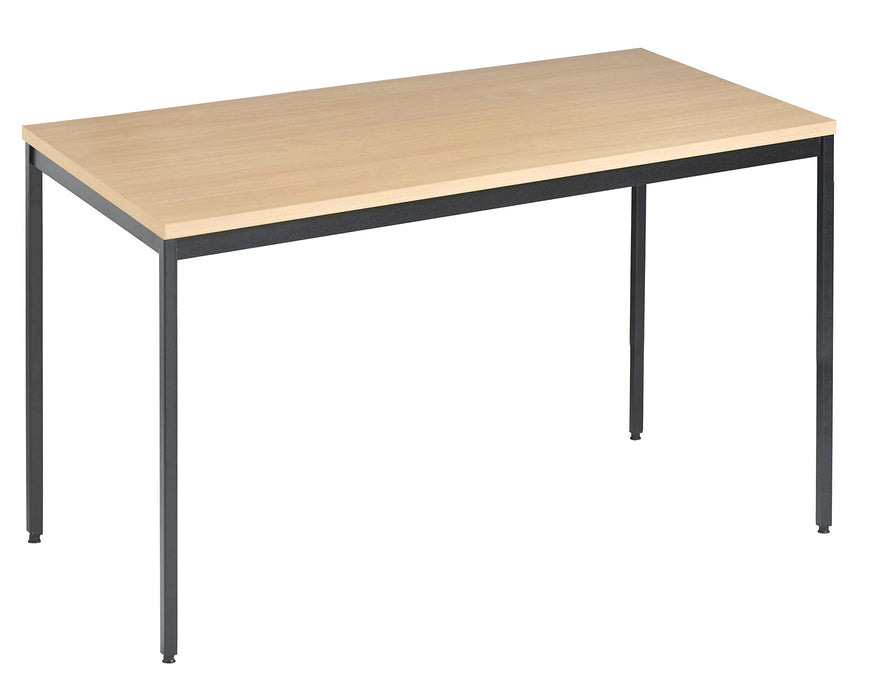 Nautilus Designs Table Rectangular Beech Black 1,400 x 800 x 725 mm