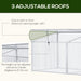 OutSunny Greenhouse Outdoors Waterproof Silver,Transparent 510 mm x 1800 mm x 510 mm