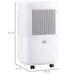 HOMCOM Dehumidifier 821-023V70WT