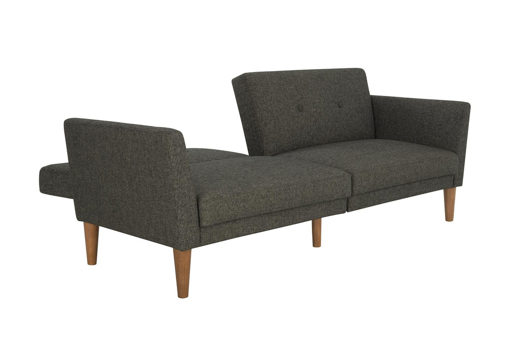 Novogratz 3 Seat Sofa GREY LINEN Linen 2,044.70 (W) x 825.50 (D) x 850.90 (H) mm