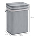 HOMCOM Laundry Basket 70 L Grey