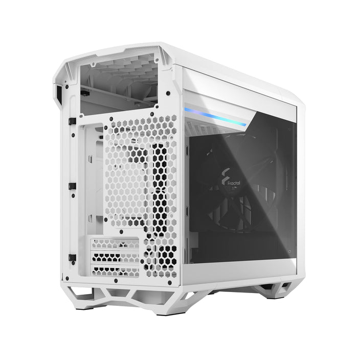 Fractal Design Torrent Nanon White Tempered Glass Clear Tint Mid Tower PC Case