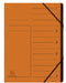 Exacompta Multipart File 541704E A4 Mottled Pressboard Orange 24.5 (W) x 0.5 (D) x 32 (H) cm Pack of 10