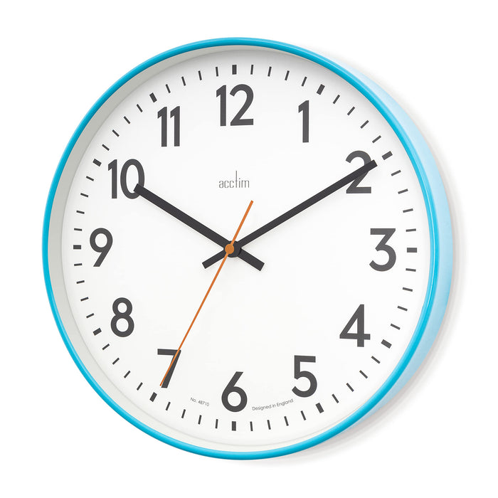 Acctim Analog Clock Blue 30 x 30 x 3.8 x 30 cm