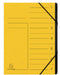 Exacompta Multipart File 541709E Mottled Pressboard Yellow 24.5 (W) x 0.5 (D) x 32 (H) cm Pack of 10