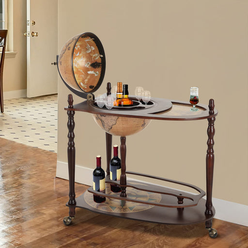 HOMCOM Globe Wine Bar Cart