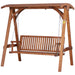 OutSunny Swing Chair Fir wood Teak 1,250 x 2,000 x 1,850 mm