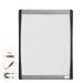 Nobo Mini Wall Mountable Magnetic Whiteboard 1903778 Lacquered Steel Arched Frame 215 x 280 mm White