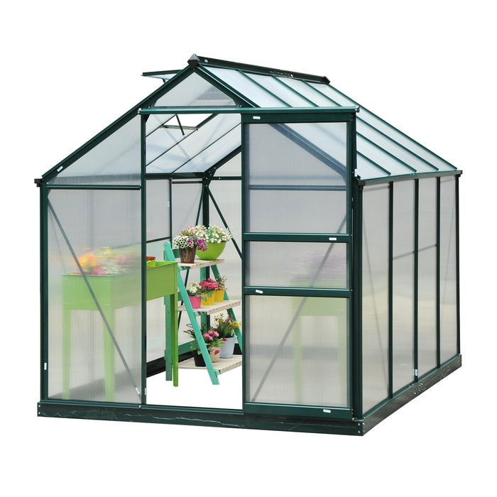 OutSunny Outdoor Greenhouse Waterproof Dark Green 2520 mm x 1900 mm x 2010 mm