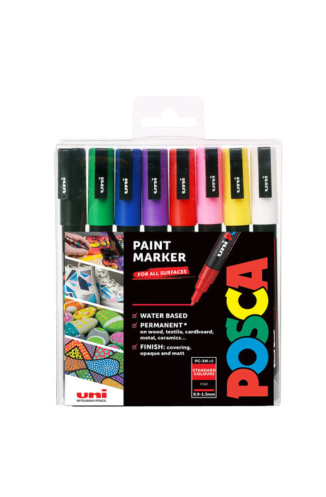 POSCA Paint Marker Assorted 153544842 Pack of 8