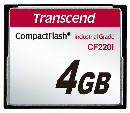 Transcend CF220I Industrial Temp - Flash memory card - 4 GB - CompactFlash