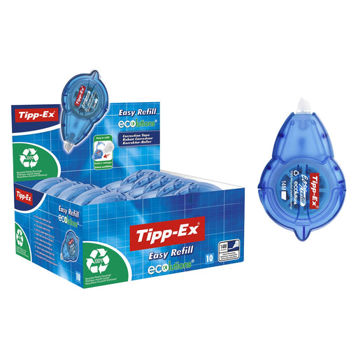 Tipp-Ex Correction Roller ECOlutions Easy Refill Recycled 100% 5 mm x 14 m White Refillable