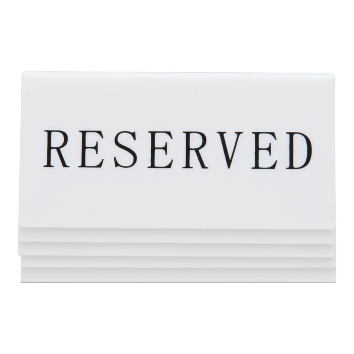 Securit Table Reservation Stand White 10 x 4.5 x 5 cm Pack of 5