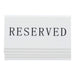 Securit Table Reservation Stand White 10 x 4.5 x 5 cm Pack of 5