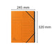 Exacompta Multipart File 541204E Mottled Pressboard Orange 24.5 (W) x 1 (D) x 32 (H) cm Pack of 10