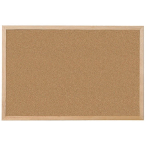 Viking Wall Mountable Cork Board 60 x 45cm Brown