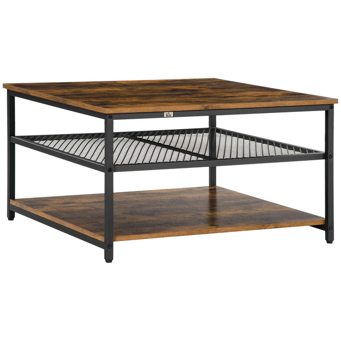 HOMCOM Coffee Table 839-345 800 (W) x 800 (D) x 450 (H) mm