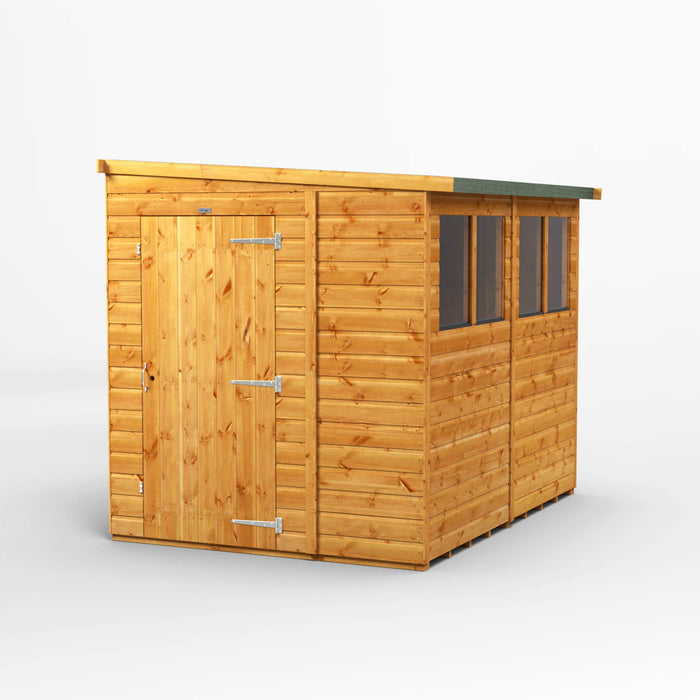 Power Garden Shed 86PP Golden Brown 8x6