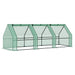 OutSunny Greenhouse Outdoors Waterproof Green 900 mm x 2700 mm x 900 mm