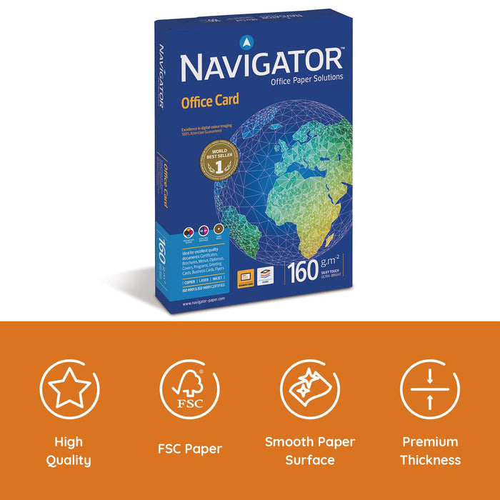 Navigator A4 Printer Paper White 80 gsm Smooth 500 Sheets