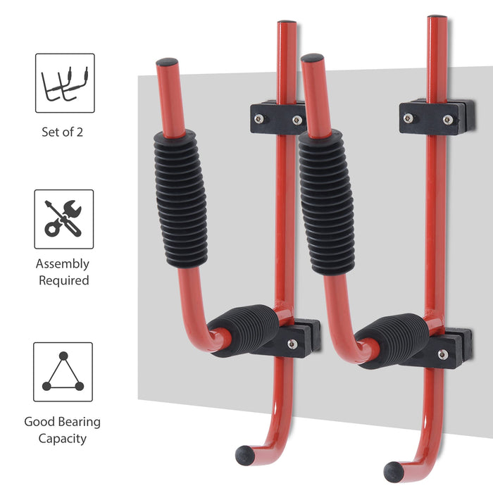 OutSunny Kayak Rack Red 440 x 370 mm