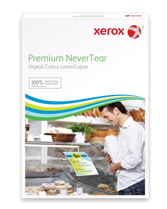 Xerox Premium NeverTear Polyester Film A4 Printer Paper 125 gsm Matt White 100 Sheets