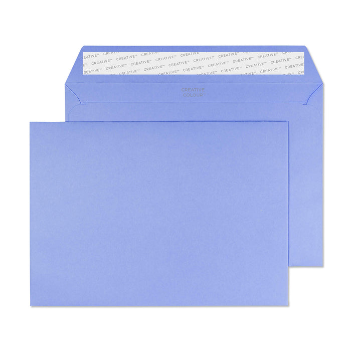 Creative Coloured Envelope C5 229 (W) x 162 (H) mm Adhesive Strip Purple 120 gsm Pack of 500