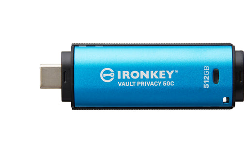 Kingston IronKey Vault Privacy 50C IKVP50C - USB flash drive - encrypted - 512 GB - USB 3.2 Gen 1 - TAA Compliant