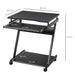 HOMCOM computer desk Black 480 x 730 mm