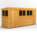 Power Garden Shed 144PP Golden Brown 14x4